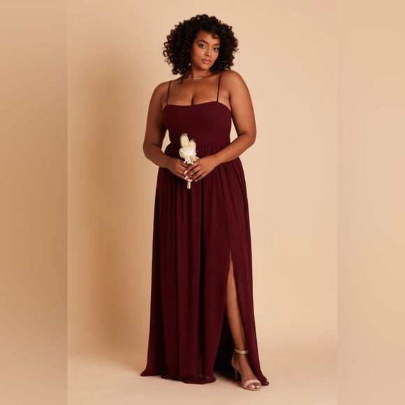 Birdy Grey August Convertible Cabernet Bridesmaid Maxi Dress NWT - Picture 3 of 3